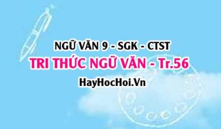 Soạn bài Tri thức Ngữ Văn trang 56 Ngữ Văn lớp 9 tập 1 Chân trời sáng tạo